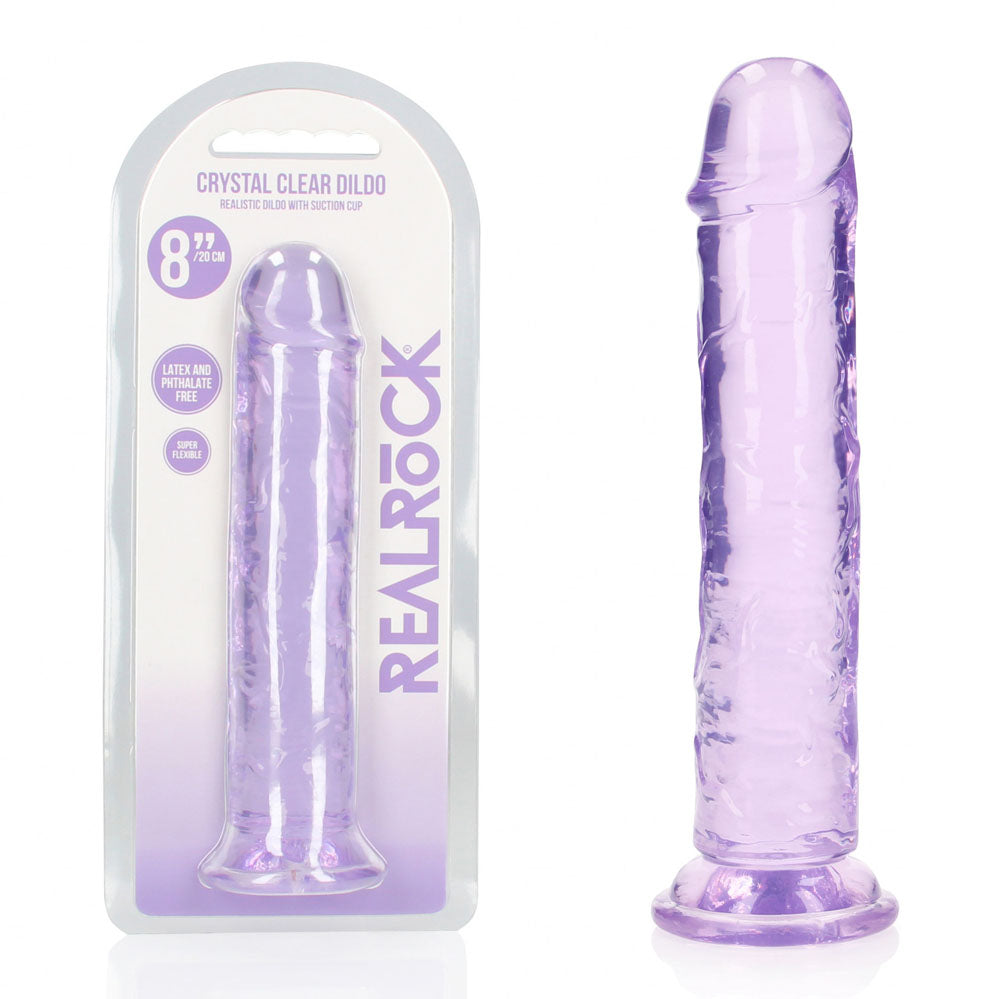 REALROCK 20 cm Straight Dildo -  -  20 cm (8'') Dong