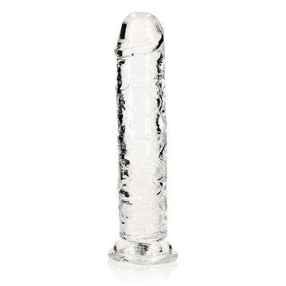 REALROCK 20 cm Straight Dildo - Transparent -  20 cm (8'') Dong
