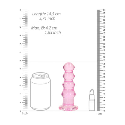 REALROCK 14 cm Curvy Anal Plug -  -  14 cm (4.5'') Butt Plug