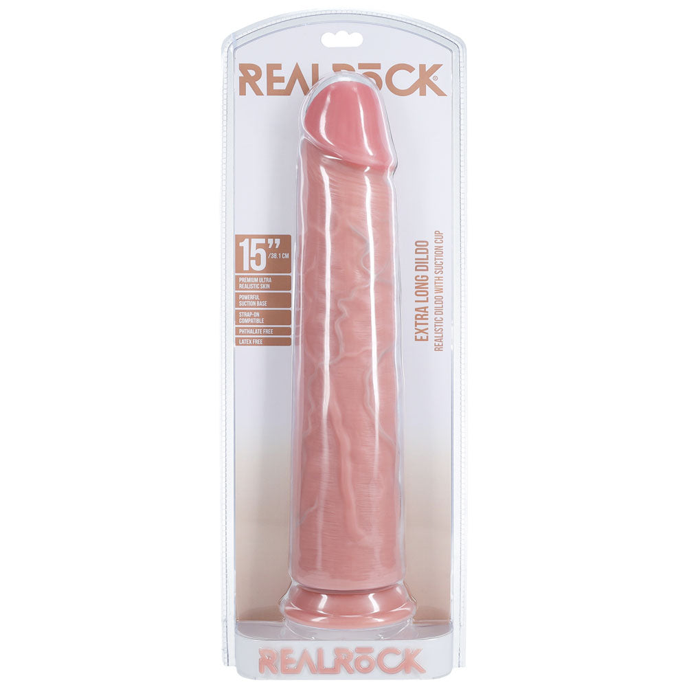 REALROCK 38cm Extra Long Dildo -  -  38 cm (15'') Extra Long Dong