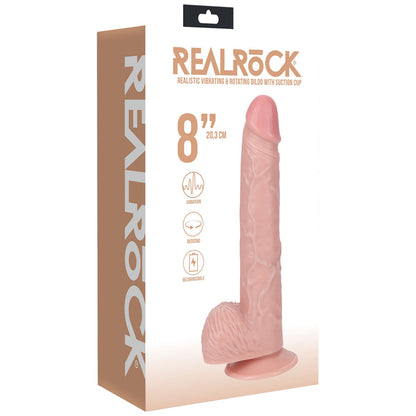 REALROCK 20cm Vibrating + Rotating Cock + Balls -