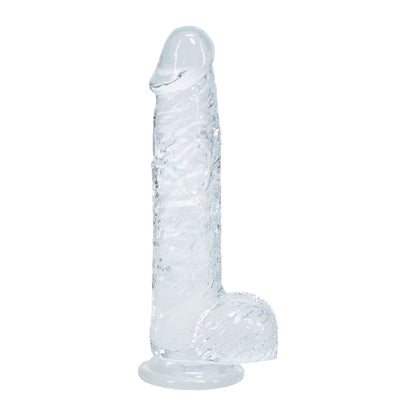 REALROCK 5'' Crystal  Dildo with Balls -  -  14.7 cm Dong