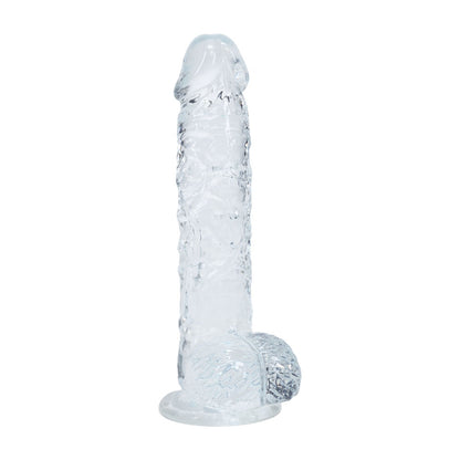 REALROCK 5'' Crystal  Dildo with Balls -  -  14.7 cm Dong