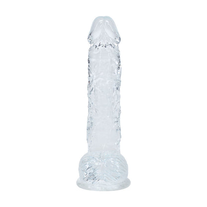REALROCK 5'' Crystal  Dildo with Balls -  -  14.7 cm Dong