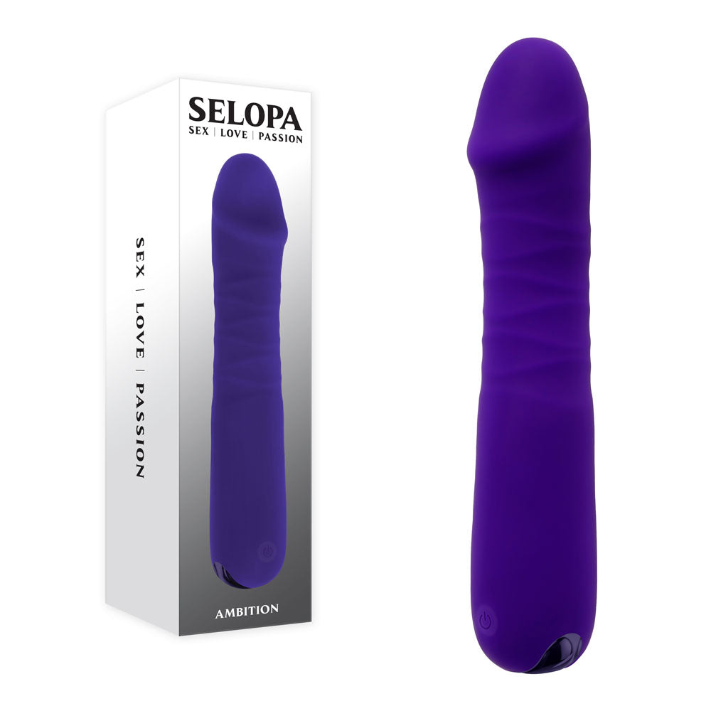 Selopa AMBITION -  17 cm USB Rechargeable Thrusting Vibrator