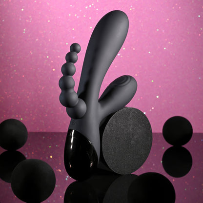 Selopa TRIPLE ACES -  19.7 cm USB Rechargeable Triple Stimulator Vibrator