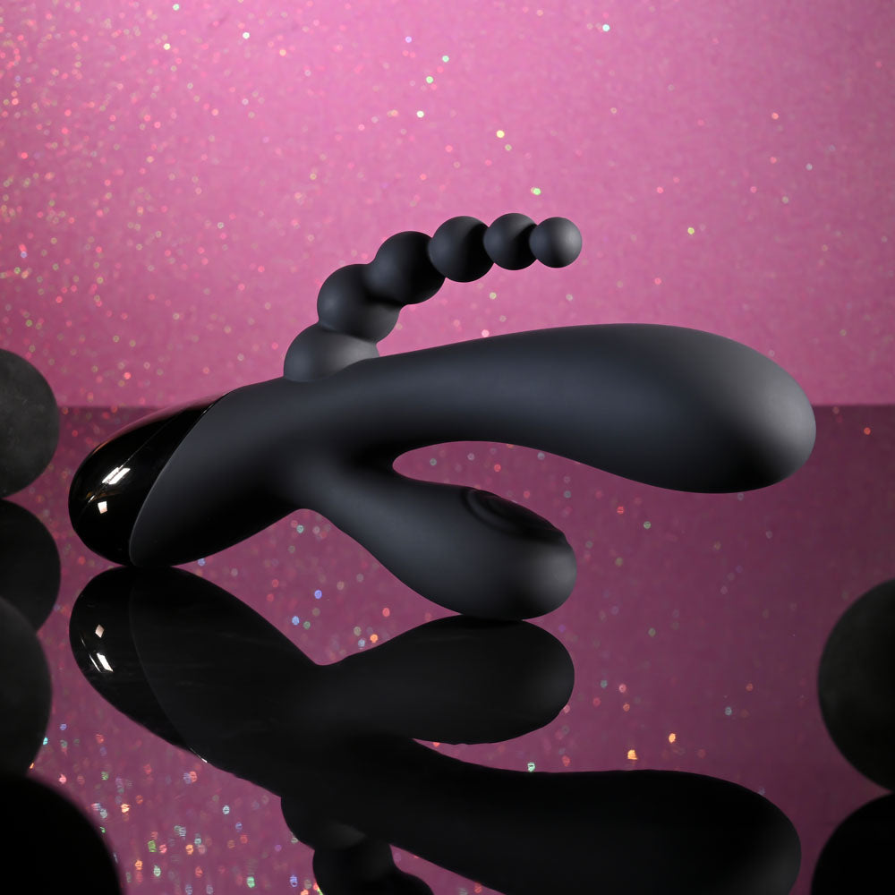 Selopa TRIPLE ACES -  19.7 cm USB Rechargeable Triple Stimulator Vibrator