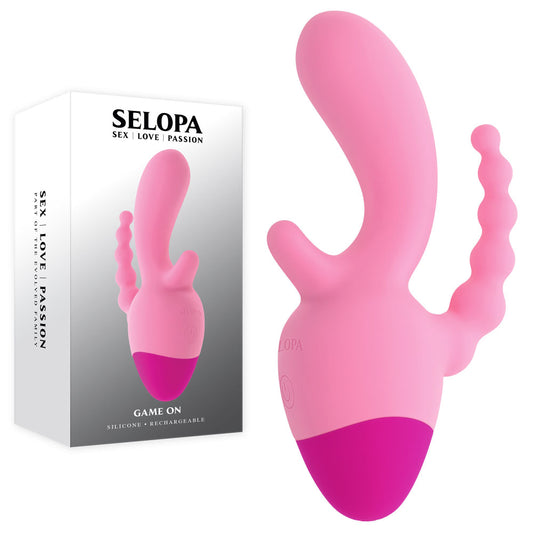 Selopa GAME ON -  USB Rechargeable Mini Triple Stimulator
