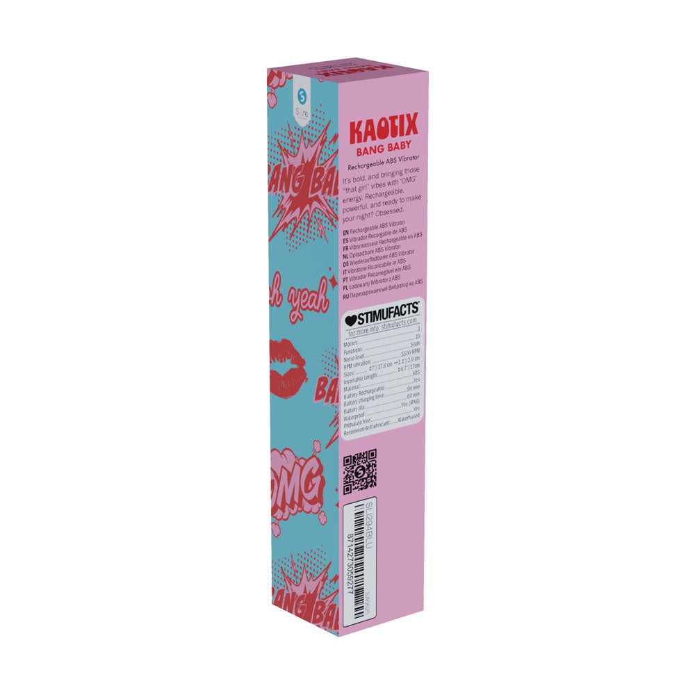 S-LINE Kaotix Bang Baby -  17.8 cm USB Rechargeable Vibrator