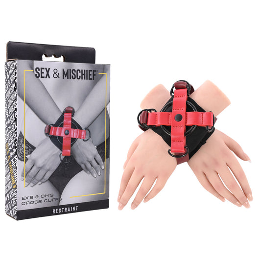 S&M Exs & Ohs Cross Cuffs - /Black Restraints