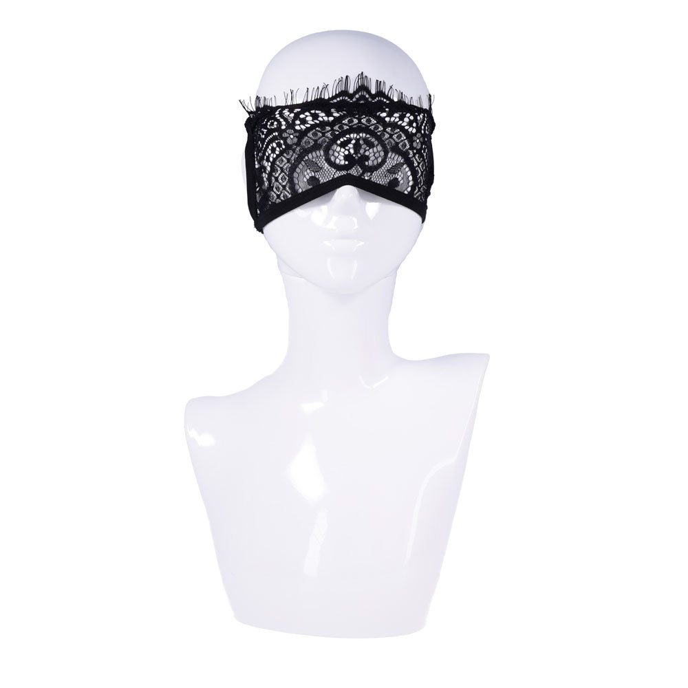 S&M Veiled Vision Lace Blindfold -  Lace Blindfold