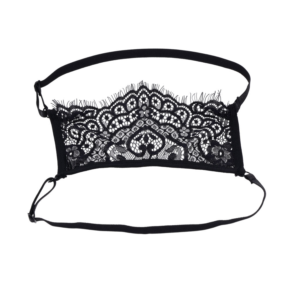 S&M Veiled Vision Lace Blindfold -  Lace Blindfold