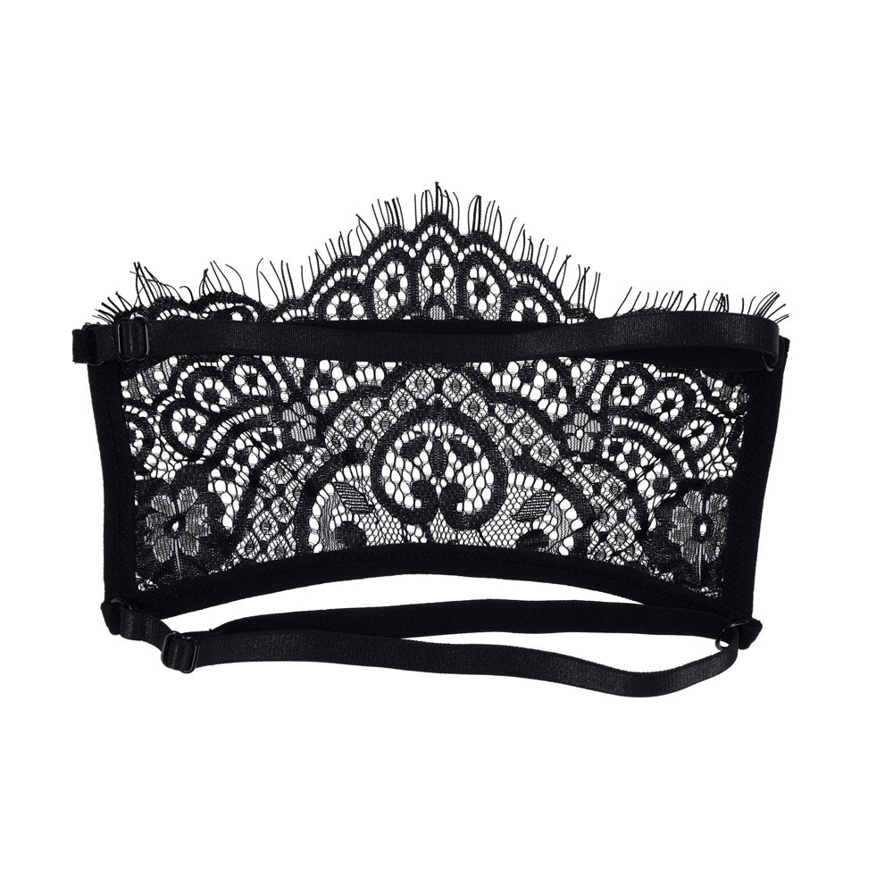 S&M Veiled Vision Lace Blindfold -  Lace Blindfold