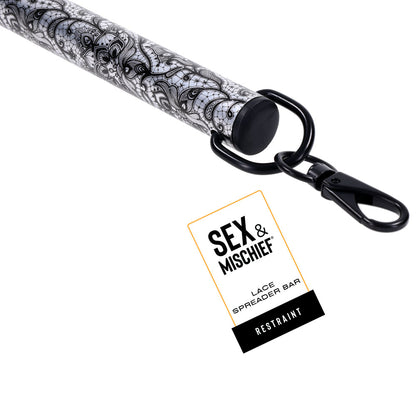 Sex & Mischief Lace Spreader Bar -  Restraint Bar