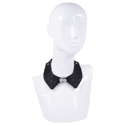Sex & Mischief Heartbound Lace Day Collar -  Submission Collar