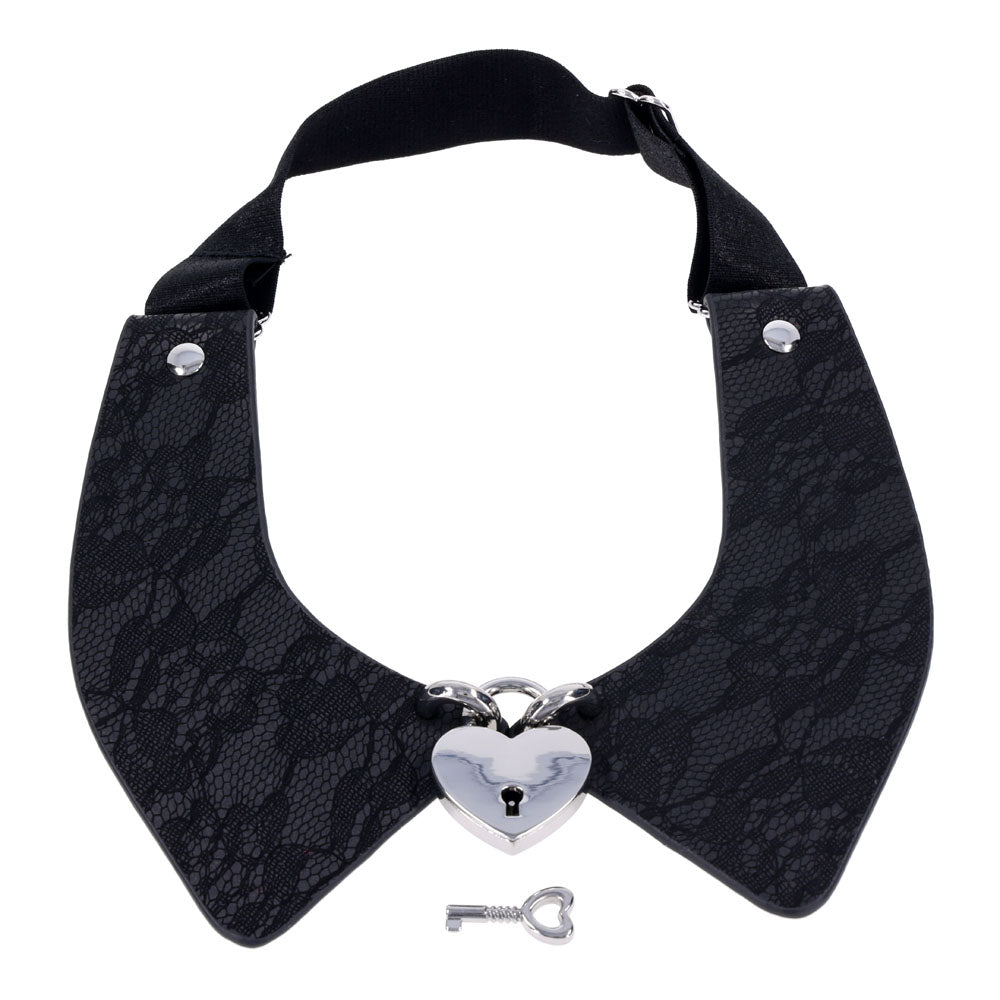 Sex & Mischief Heartbound Lace Day Collar -  Submission Collar