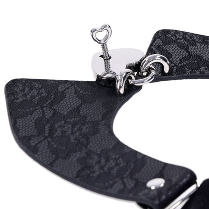 Sex & Mischief Heartbound Lace Day Collar -  Submission Collar