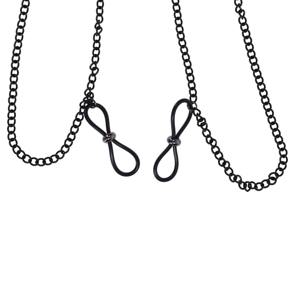 Sex & Mischief Lace Collar with Nipple Ties -  Neck and Nipple Restraints