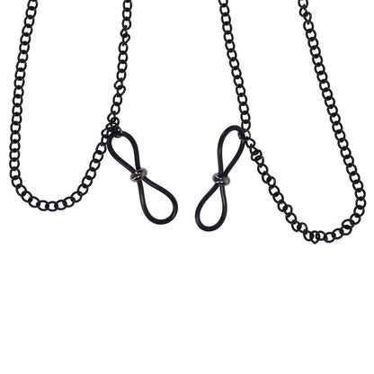 Sex & Mischief Lace Collar with Nipple Ties -  Neck and Nipple Restraints