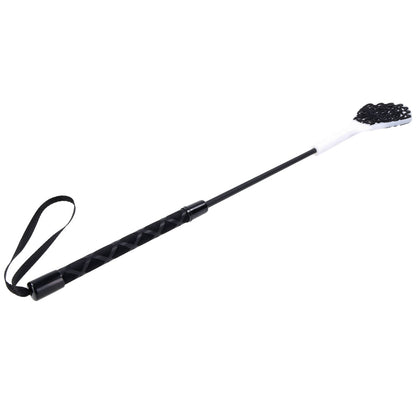 Sex & Mischief Lace Silicone Crop - /White 50 cm Crop Whip