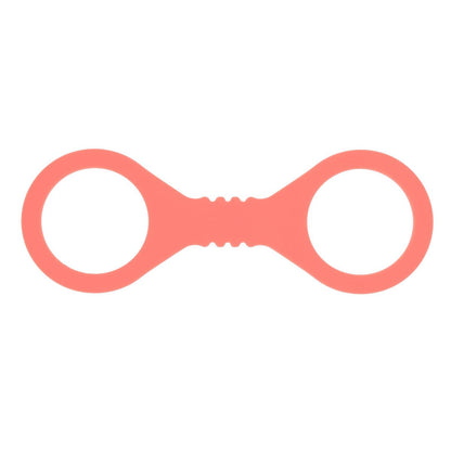Sex & Mischief Peaches n CreaMe Small Silicone Cuffs - Peach Silicone Restraints