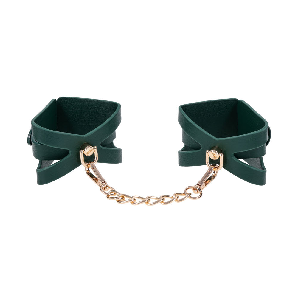 Sex & Mischief Indica Cutout Cuffs - /Gold Restraints