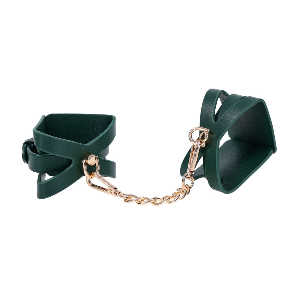 Sex & Mischief Indica Cutout Cuffs - /Gold Restraints