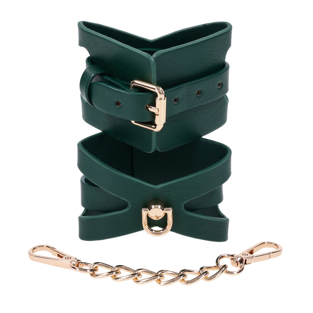 Sex & Mischief Indica Cutout Cuffs - /Gold Restraints