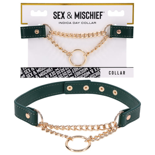 Sex & Mischief Indica Day Collar - /Gold Collar
