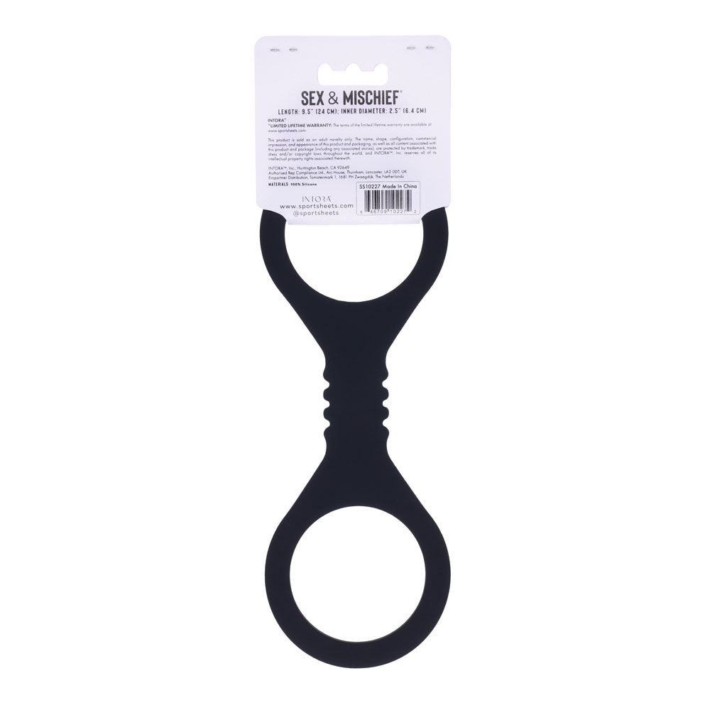 Sex & Mischief Shadow Small Silicone Cuffs -  Small Restraints