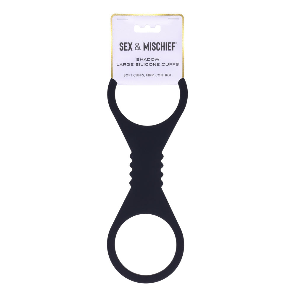 Sex & Mischief Shadow Large Silicone Cuffs -  Large Restraints