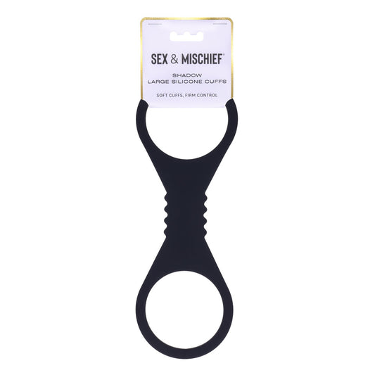 Sex & Mischief Shadow Large Silicone Cuffs -  Large Restraints