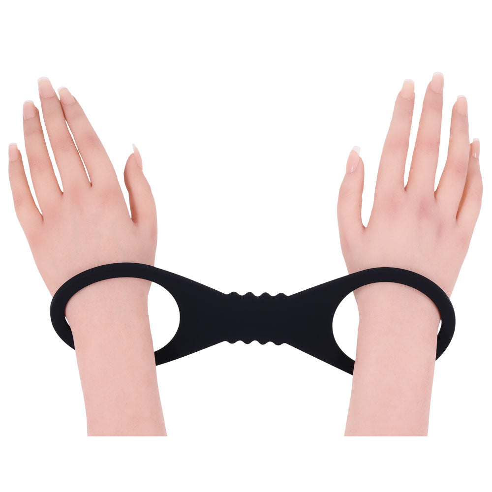 Sex & Mischief Shadow Large Silicone Cuffs -  Large Restraints