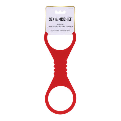 Sex & Mischief Amor Large Silicone Cuffs -  Large Restraints