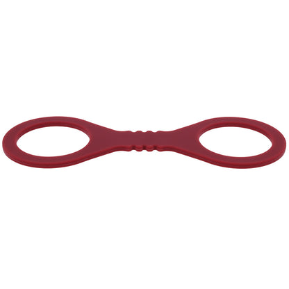 Sex & Mischief Enchanted Small Silicone Cuffs - Burgundy Small Restraints