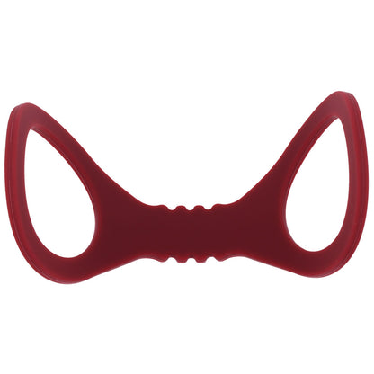 Sex & Mischief Enchanted Small Silicone Cuffs - Burgundy Small Restraints