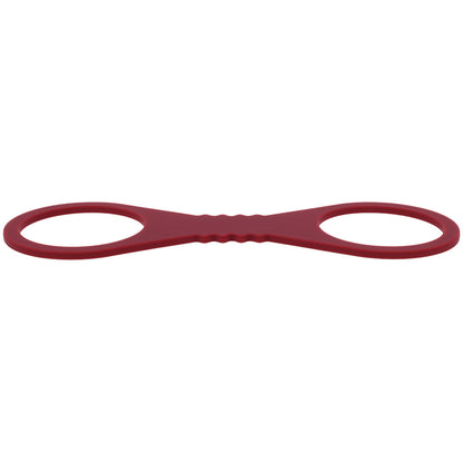 Sex & Mischief Enchanted Large Silicone Cuffs - Burgundy Large Restraints