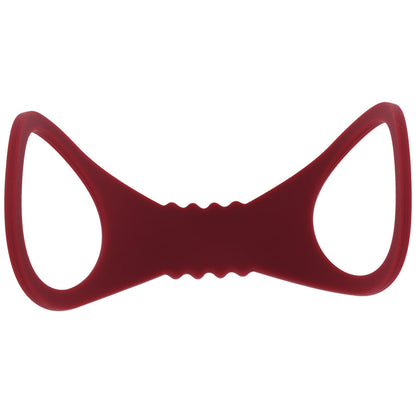 Sex & Mischief Enchanted Large Silicone Cuffs - Burgundy Large Restraints