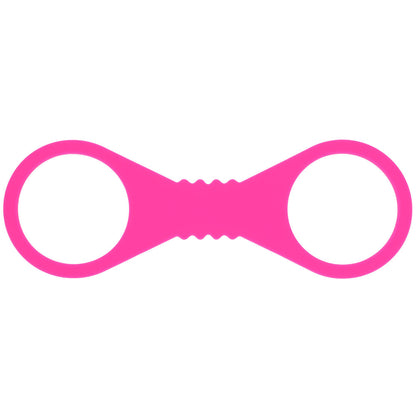 Sex & Mischief Large Hot  Silicone Cuffs - Hot  Large Restraints