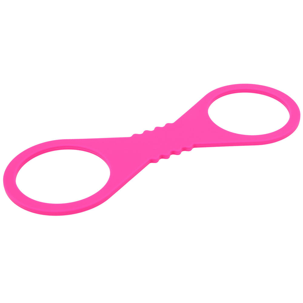 Sex & Mischief Large Hot  Silicone Cuffs - Hot  Large Restraints