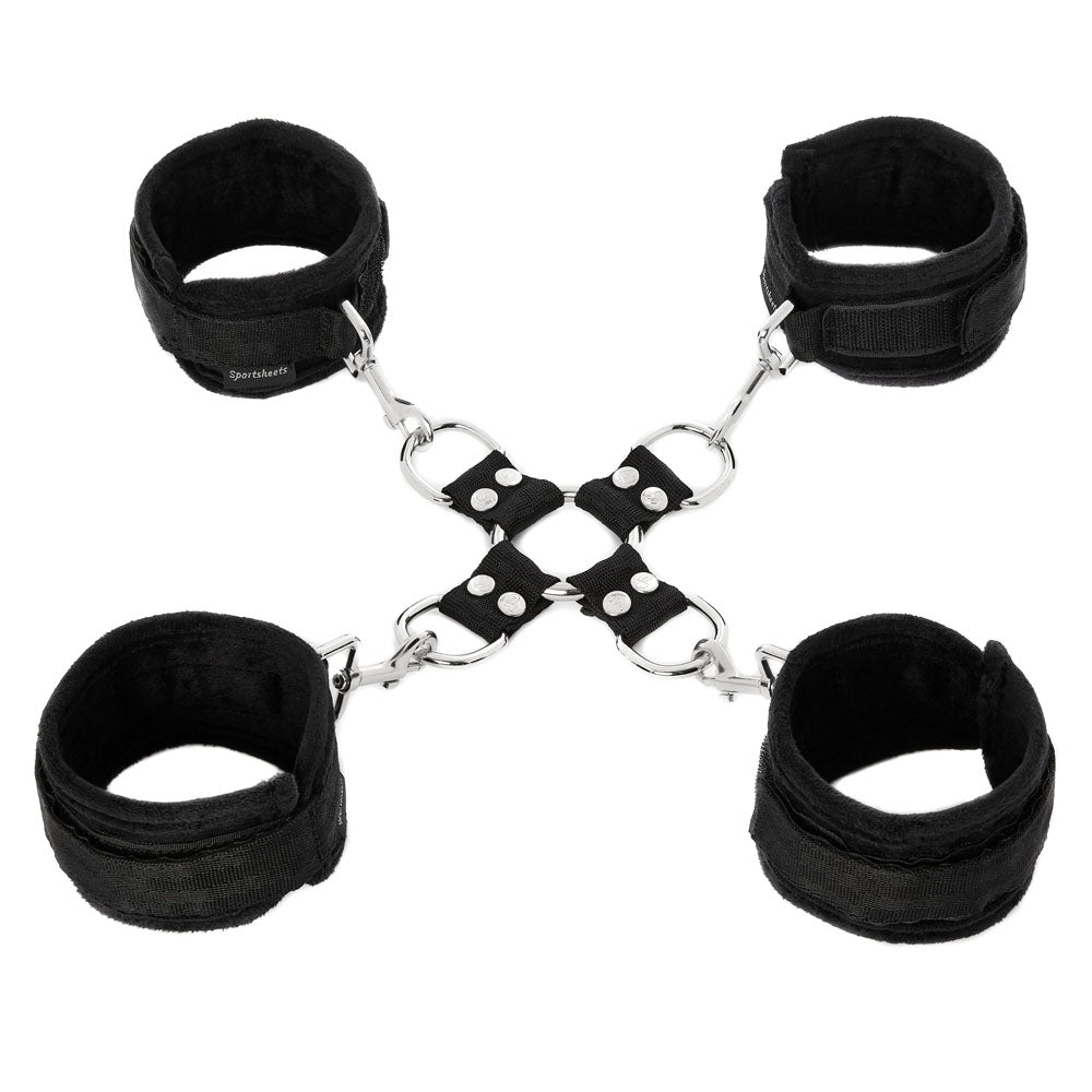 SPORTSHEETS 5 Piece Hot Tie & Cuff Set -  Restraints