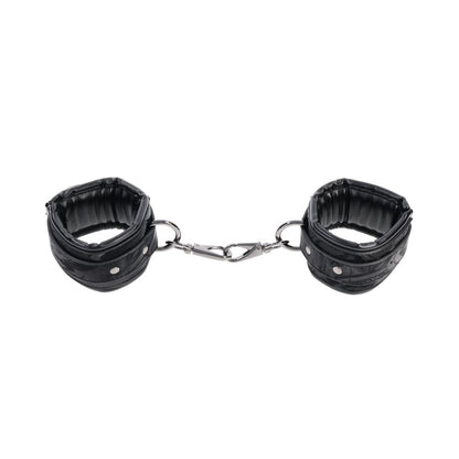 SPORTSHEETS Velvet Noir Handcuffs -  Adjustable Cuff Restraints