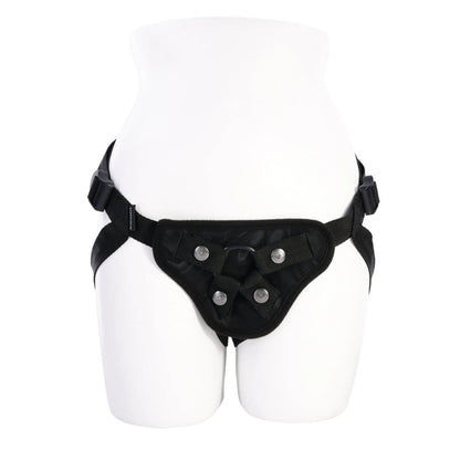 SPORTSHEETS Velvet Noir Strap On -  Adjustable Strap-On Harness (No Probe Included)