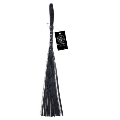 SPORTSHEETS Velvet Noir Chain Flogger -  43 cm Flogger Whip
