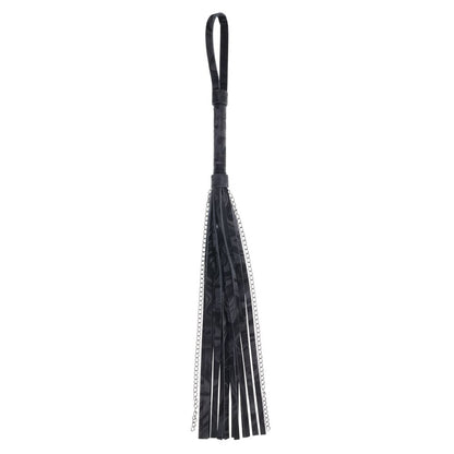 SPORTSHEETS Velvet Noir Chain Flogger -  43 cm Flogger Whip