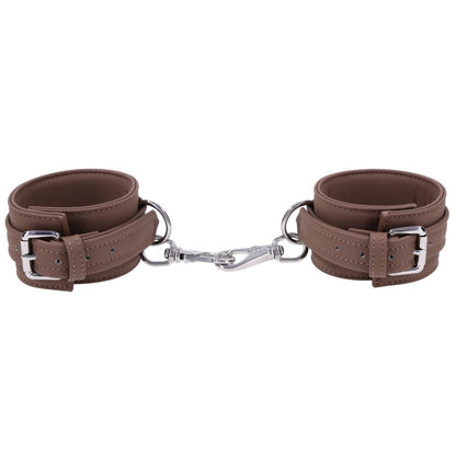 SPORTSHEETS Signature Dawn Dream Ankle Cuffs - Tan Adjustable Leg Restraints