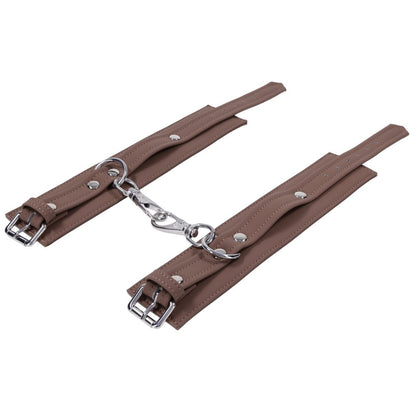SPORTSHEETS Signature Dawn Dream Ankle Cuffs - Tan Adjustable Leg Restraints