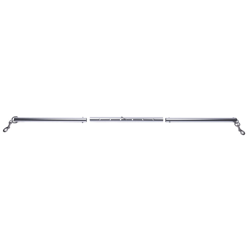 SPORTSHEETS Signature Adjustable Spreader Bar - Silver Metal Adjustable Spreader Bar (No Cuffs Included)