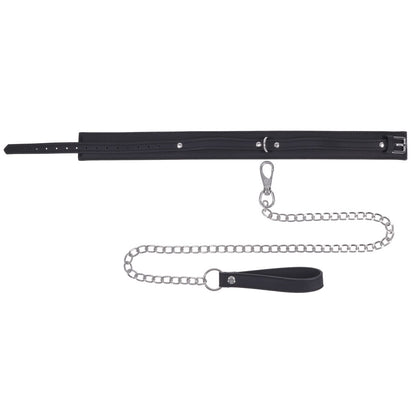 SPORTSHEETS Signature Midnight Muse Collar & Leash -  Adjustable Restraint