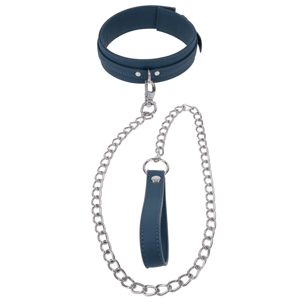 SPORTSHEETS Signature Twilight Tease Collar & Leash -  Adjustable Restraint